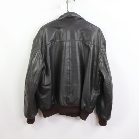 Vintage LL Bean Leather A-2 Flight Bomber Jacket Bomber